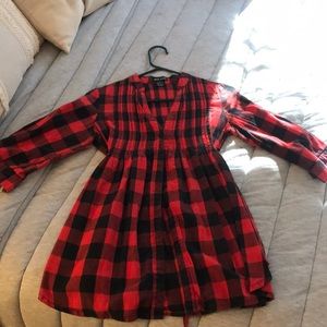 Buffalo Plaid Wet Seal Blouse